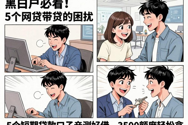 黑白户必看!5个短期贷款口子亲测好借,3500额度轻松拿
