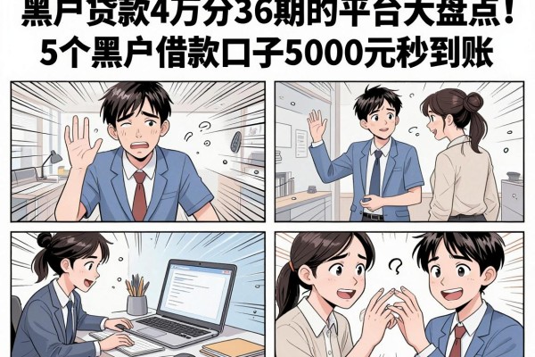 黑户贷款4万分36期的平台大盘点!5个黑户借款口子5000元秒到账