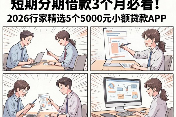 短期分期借款3个月必看!2026行家精选5个5000元小额贷款APP
