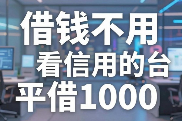 借钱不用看信用的平台借1000,本篇深度探寻这五个黑户贷款软件!