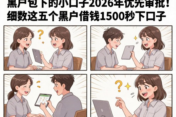 黑户包下的小口子2026年优先审批!细数这五个黑户借钱1500秒下口子