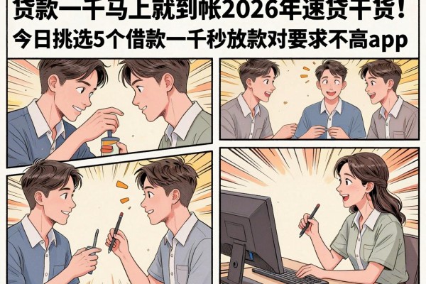 贷款一千马上就到帐2026年速贷干货!今日挑选5个借款一千秒放款对要求不高app