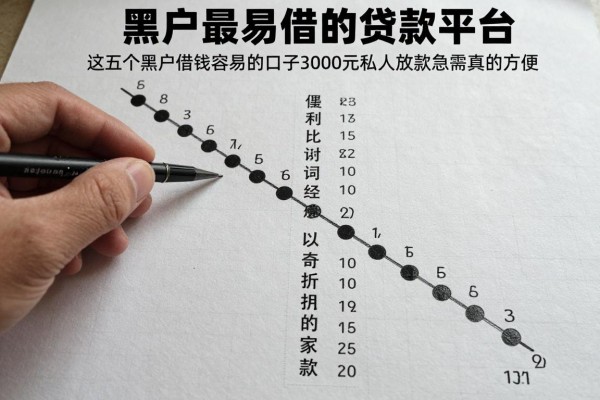 黑户最容易借的贷款平台,这五个黑户借钱容易的口子3000元私人放款急需真的方便
