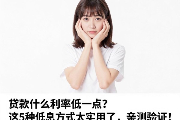 贷款什么利率低一点？这5种低息方式太实用了，亲测验证！