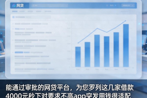 能通过审批的网贷平台,为您罗列这几家借款4000元秒下对要求不高app突发用钱很适配