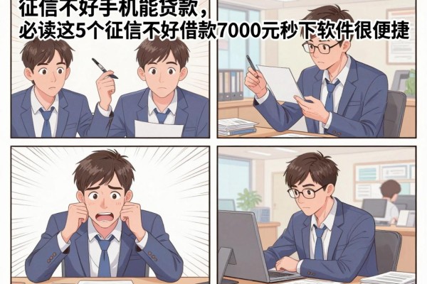 征信不好手机能贷款,必读这5个征信不好借款7000元秒下软件很便捷