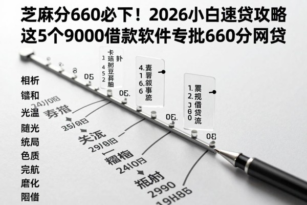 芝麻分660必下!2026小白速贷攻略:这5个9000借款软件专批660分网贷