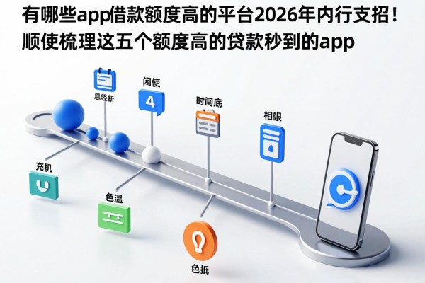 有哪些app借款额度高的平台2026年内行支招!顺便梳理这五个额度高的贷款秒到账的app