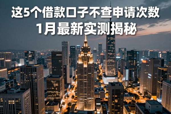 这5个借款口子不查申请次数,1月最新实测揭秘