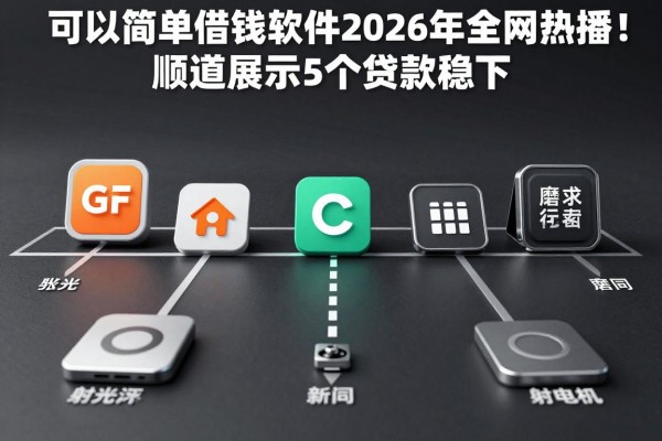 可以简单借钱的软件2026年全网热播!顺道展示5个贷款稳下 对要求不高 的软件
