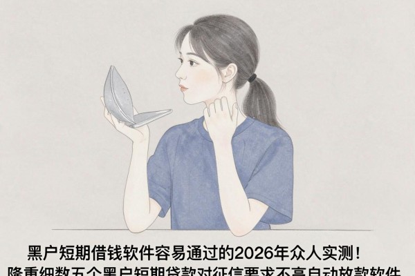黑户短期借钱软件容易通过的2026年众人实测!隆重细数五个黑户短期贷款对征信要求不高自动放款软件