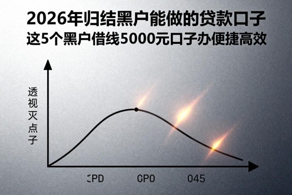 2026年归结黑户能做的贷款口子,这5个黑户借钱5000元能下款的口子办理便捷高效