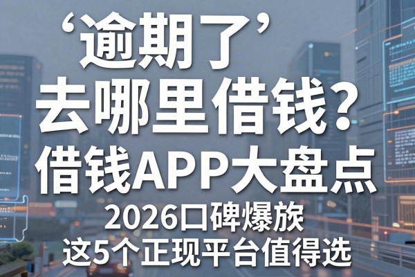 逾期了去哪里借钱?2026口碑爆款借钱APP大盘点,这5个正规平台值得选!