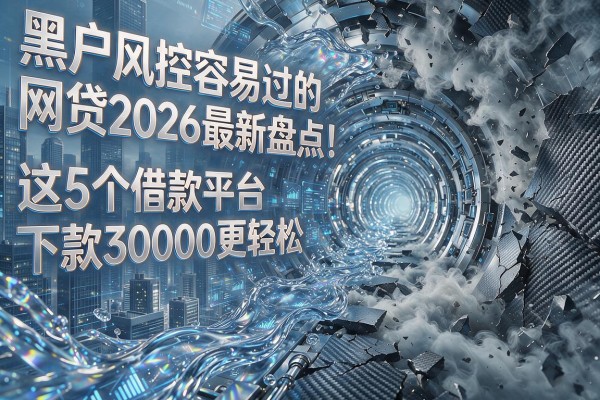 黑户风控容易过的网贷2026最新盘点！这5个借款平台下款30000更轻松