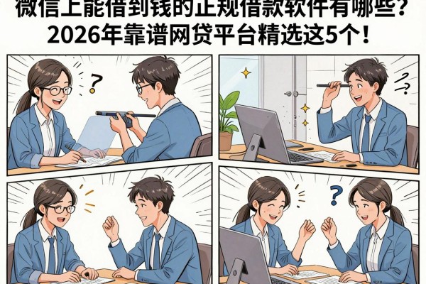 微信上能借到钱的正规借款软件有哪些?2026年靠谱网贷平台精选这5个!
