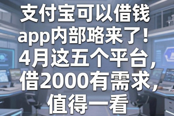 支付宝可以借钱的app内部攻略来了!4月这五个平台,借2000有需求值得一看