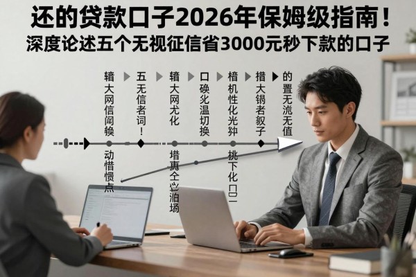 不用还的贷款口子2026年保姆级指南!深度论述五个无视征信借钱3000元秒下款的口子