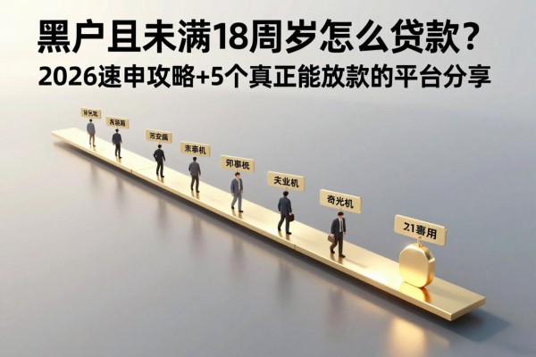 黑户且未满18周岁怎么贷款?2026速申攻略+5个真正能放款的平台分享