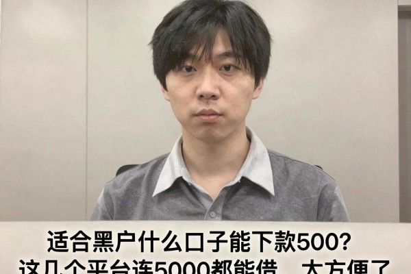 适合黑户什么口子能下款500?这几个平台连5000都能借,太方便了