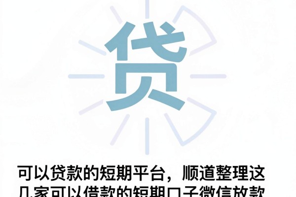 可以贷款的短期平台,顺道整理这几家可以借款的短期口子微信放款