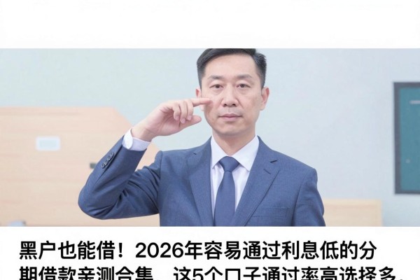 黑户也能借！2026年容易通过利息低的分期借款亲测合集，这5个口子通过率高选择多