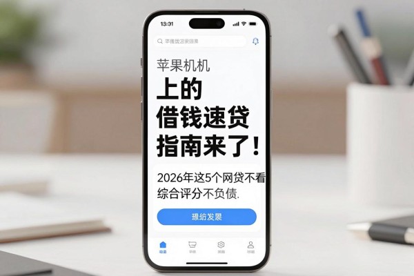 苹果手机上的借钱速贷指南来了！2026年这5个网贷不看负债和综合评分