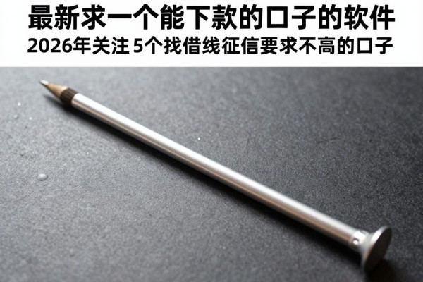 最新求一个能下款的口子的软件,2026年关注这5个找借钱对征信要求不高的口子
