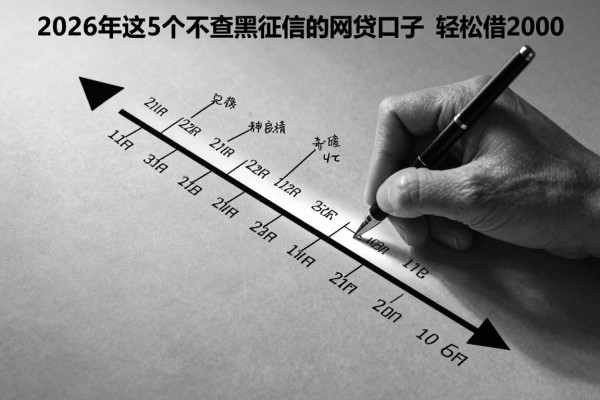 无视黑白征信也能借!2026年这5个不查黑白征信的网贷口子,轻松借2000