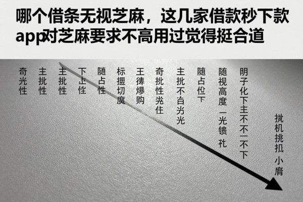 哪个借条无视芝麻,这几家借款秒下款的app对芝麻要求不高用过觉得挺合适