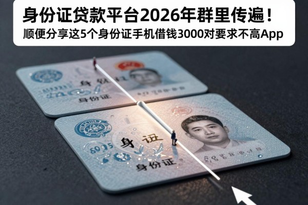 身份证手机贷款平台2026年群里传遍!顺便分享这5个身份证手机借钱3000对要求不高app