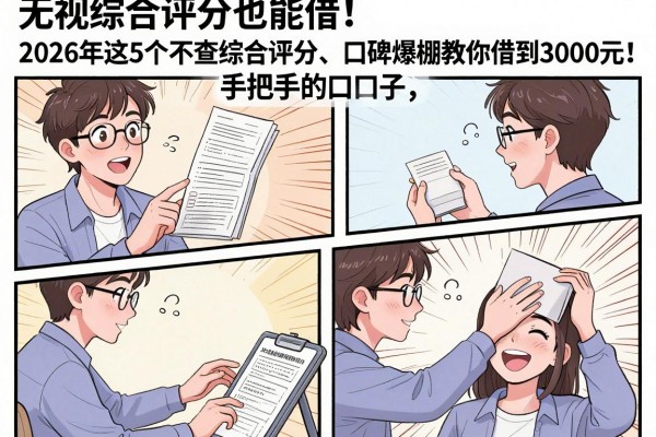 无视综合评分也能借!2026年这5个不查综合评分、口碑爆棚的口子,手把手教你借到3000元