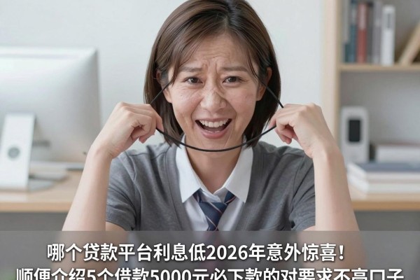 哪个贷款平台利息低2026年意外惊喜!顺便介绍5个借款5000元必下款的对要求不高口子