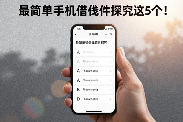 最简单手机借钱软件探究这5个!本篇为您全面发布!