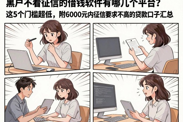 黑户不看征信的借钱软件有哪几个平台？这5个门槛超低，附6000元内征信要求不高的贷款口子汇总