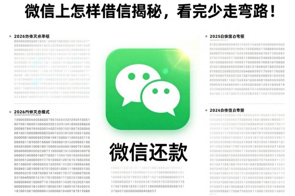 微信上怎样借钱用微信还款？2026最新方法揭秘，看完少走弯路！