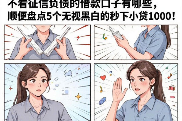 不看征信负债的借款口子有哪些,顺便盘点5个无视黑白的秒下小贷1000