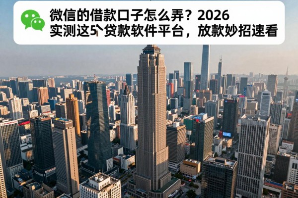 微信的借款口子怎么弄?2026实测这5个贷款软件平台,放款妙招速看