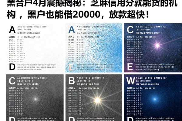 适合黑户4月震撼揭秘:这5个凭芝麻信用分就能贷款的机构,黑户也能借20000,放款超快!