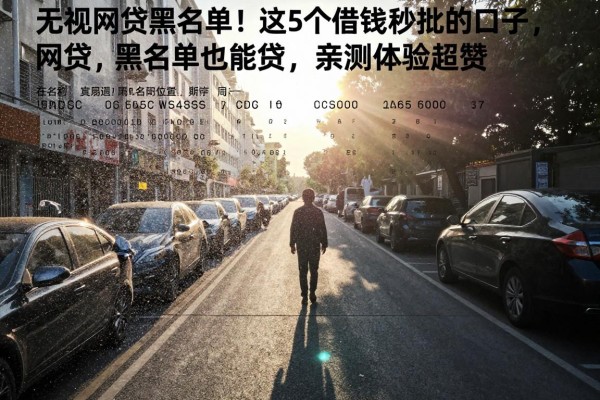 无视网贷黑名单!这5个借钱秒批的口子,网贷黑名单也能贷,亲测体验超赞