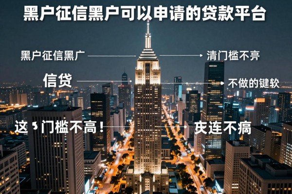 黑户征信黑户可以申请的贷款平台这5个门槛不高!本文为您隆重解析!