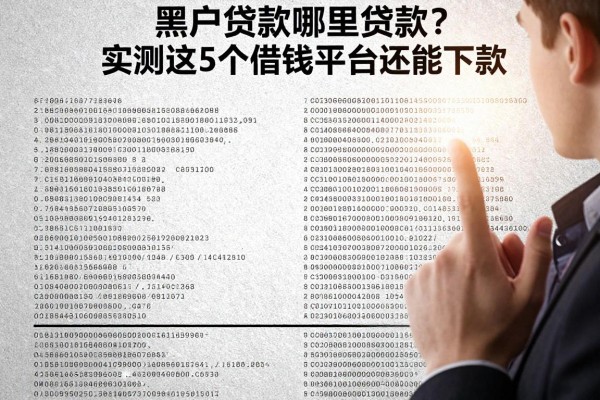 黑户贷款哪里贷款?实测这5个借钱平台还能下款