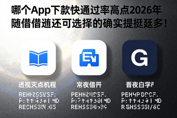 哪个app下款快通过率高点2026年随借随还的可选择的确实挺多！，今天为您细致网罗这5个借钱app！