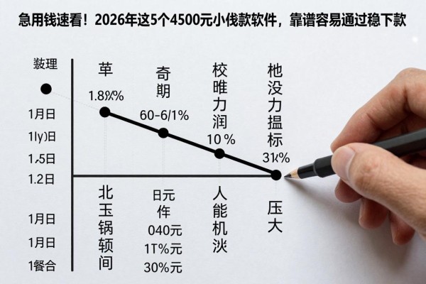 急用钱速看!2026年这5个4500元小额贷款软件,靠谱容易通过稳下款