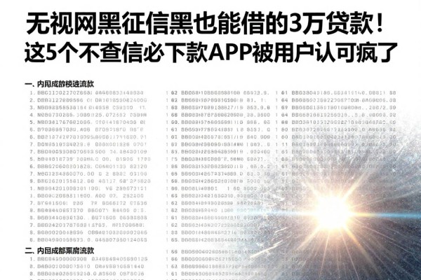 无视网黑征信黑也能借的3万贷款!6月内部渠道流出,这5个不查征信必下款APP被用户认可疯了