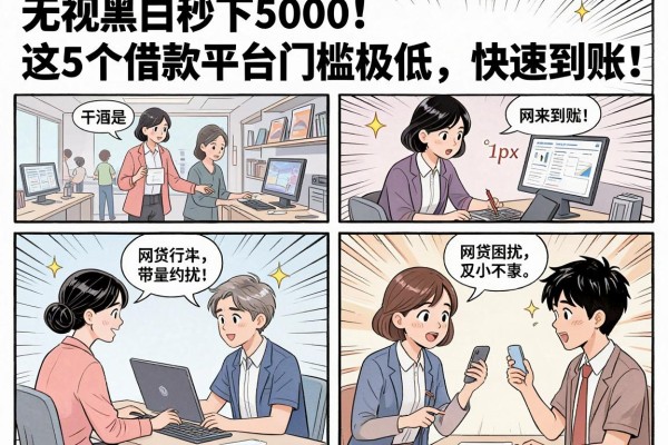 无视黑白秒下5000!这5个借款平台门槛极低,快速到账